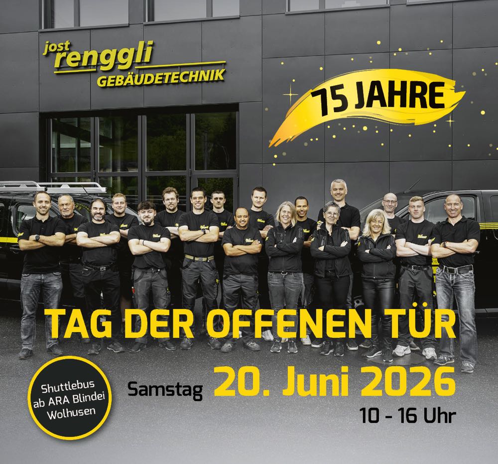 Jost Renggli AG - Inserat Jubiläum 2026